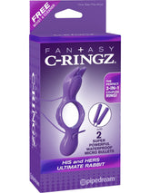 Pipedream Fantasy C-Ringz His And Hers Ultimate Rabbit Ring Cock Rings